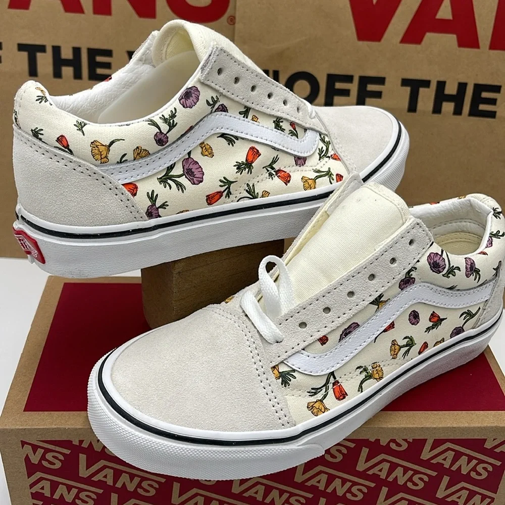 Vans WMNS Floral Canvas Sneakers Old Skool Poppy Floral Cream VNA5KRSCRM